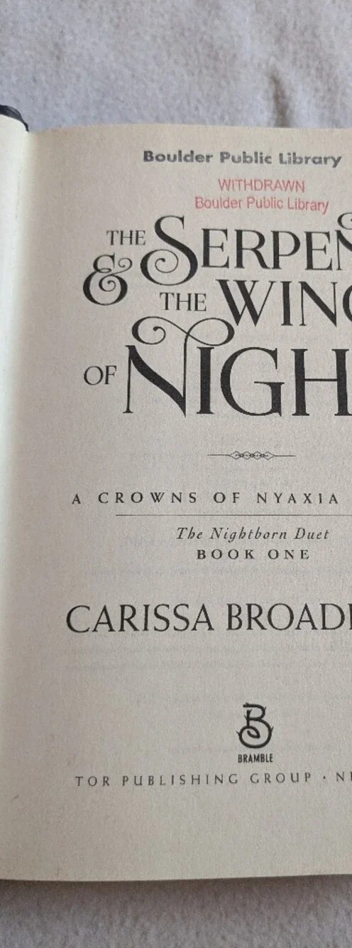Crowns Of Nyaxia Lot Serpent & The Wings Of Night Songbird &: The Heart Of Stone